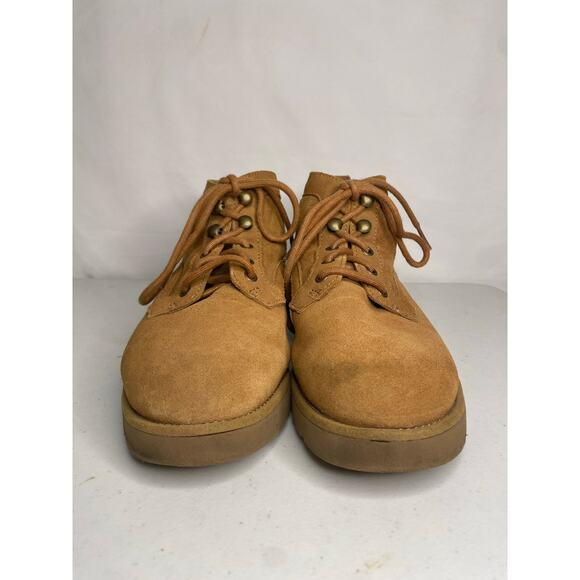 UGG Bethany Chestnut Lace Up Boot Womens Suede Sheepskin Fur Lined Size 7 - Picture 2 of 15